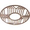 Ekena Millwork Empire Wood Fretwork Pierced Ceiling Medallion, Walnut, 18"OD x 6 5/8"ID x 1/4"T CMWP18X18X0250EPWA - alternate 4